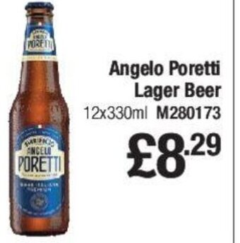 Makro Angelo Poretti Lager Beer 12x330ml offer