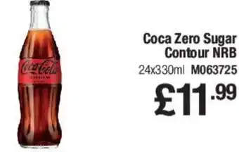 Makro Coca Zero Sugar Contour NRB 24x330ml offer