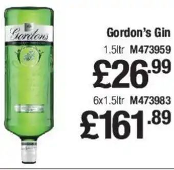 Makro Gordon's Gin 6x1.5ltr offer