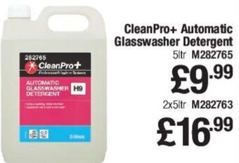 Makro CleanPro+ Automatic Glasswasher Detergent 5ltr offer