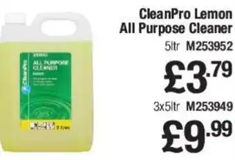 Makro CleanPro Lemon All Purpose Cleaner 5ltr offer