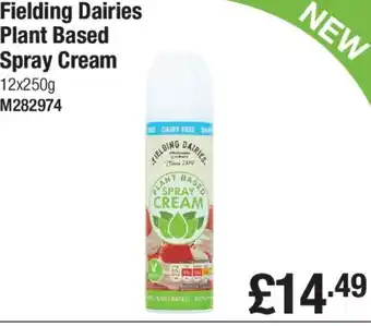 Makro Fielding Dairies Plant Based Spray Cream 12x250g offer