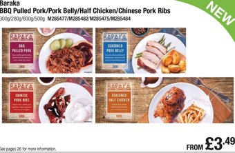 Makro Baraka BBQ Pulled Pork/Pork Belly/ Half Chicken/ Chinese Pork Ribs offer