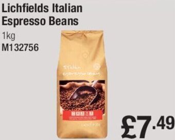 Makro Lichfields Italian Espresso Beans 1kg offer