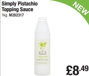 Makro Simply Pistachio Topping Sauce 1kg offer