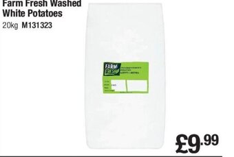Makro Farm Fresh Washed White Potatoes 20kg offer
