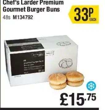 Makro Chef's Larder Premium Gourmet Burger Buns 48s offer