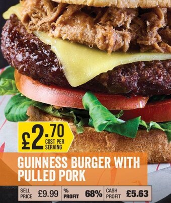 Makro Guinness Burger With Pulled Pork offer