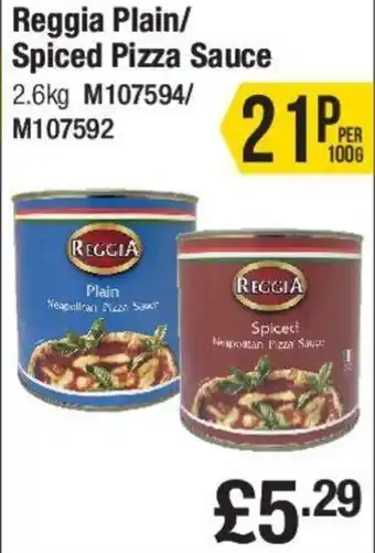 Makro Reggia Plain/Spiced Pizza Sauce 2.6kg offer