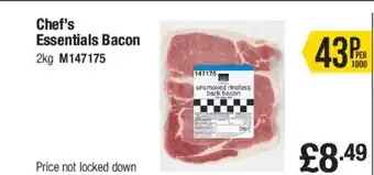 Makro Chef's Essentials Bacon 2kg offer