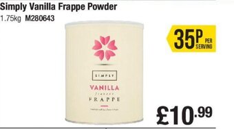 Makro Simply Vanilla Frappe Powder offer