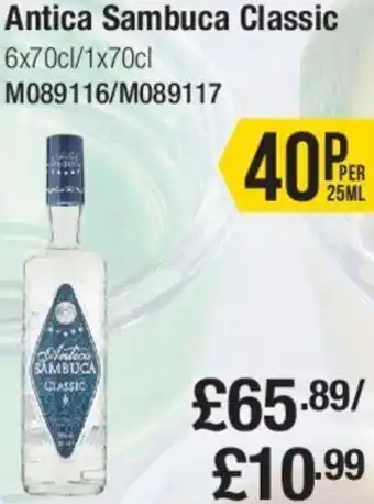 Makro Antica Sambuca Classic 1x70cl offer