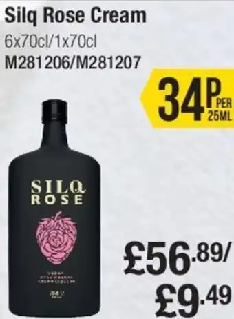 Makro Silq Rose Cream 1x70cl offer