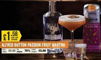 Makro Alfred Button Passion Fruit Martini per Serving offer