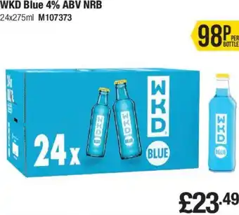 Makro WKD Blue 4% ABV NRB 24x275ml offer