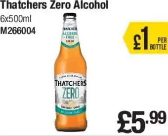 Makro Thatchers Zero Alcohol 6x500ml offer