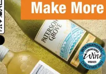 Makro Paterson's Grove MarlboroughSauvignon Blanc 6x75cl offer