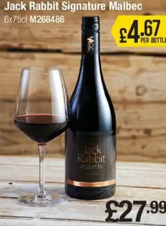 Makro Jack Rabbit Signature Malbec 6x75cl offer