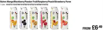 Makro Boiron Mango/Blackberry/Passion Fruit/Raspberry/Peach/Strawberry Puree 1L offer