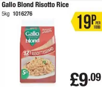 Makro Gallo Blond Risotto Rice 5kg offer