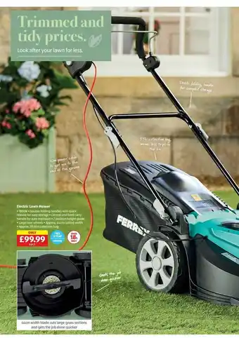 Aldi Electric lawn mower offer
