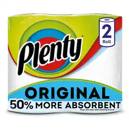 Tesco Plenty white kitchen roll 200 sheets offer