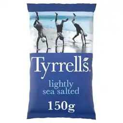 Tesco Tyrrells crisps lightlyseasalted crisps 150g offer