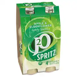 Tesco J2o spritz apple & elderflower sparkling juice 4x275ml offer