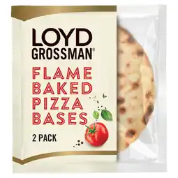 Tesco Loyd grossman flame baked pizza bases 2 pack 220g offer