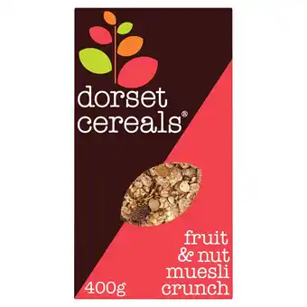 Tesco Dorset cereals muesli fruit & nut crunch 400g offer