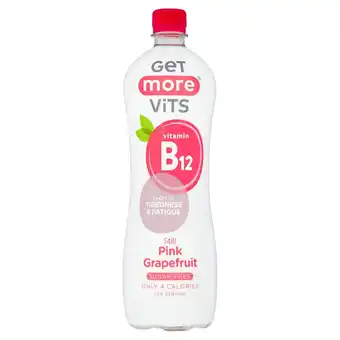Tesco Get more vitamins b12 pink grapefruit sugar free still 1l offer