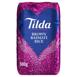 Tesco Tilda basmati brown rice 500g offer