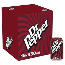 Tesco Dr pepper 18x330ml offer