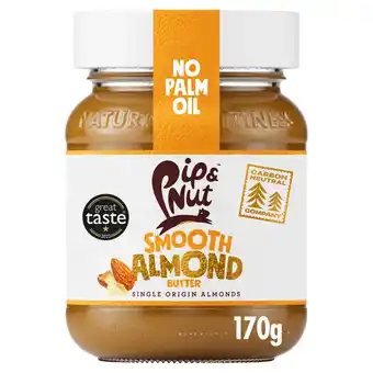 Tesco Pip & nut smooth almond butter 170g offer