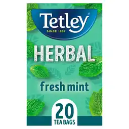 Tesco Tetley herbal fresh mint 20 tea bags 32g offer