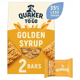 Tesco Quaker porridge to go golden syrup 2x55g offer