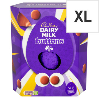 Tesco Cadbury dairy milk giant buttons easter egg 419g offer