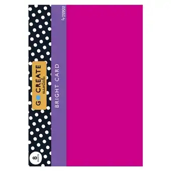 Tesco Go create bright card x8 sheet offer