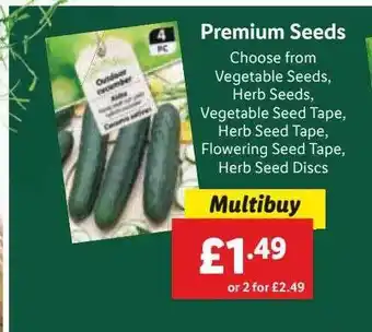 Lidl Premium seeds offer