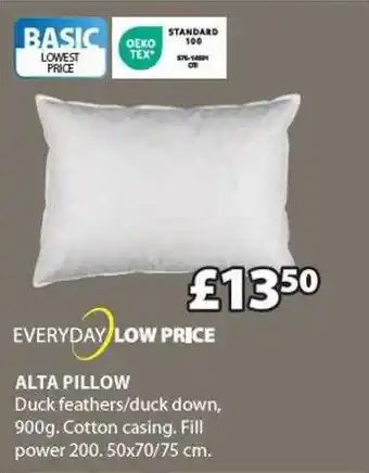 JYSK Alta pillow offer