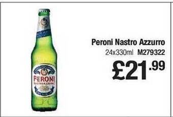Makro Peroni nastro azzurro offer