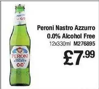 Makro Peroni nastro azzuro 0.0% alcohol free offer