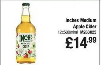 Makro Inches medium apple cider offer