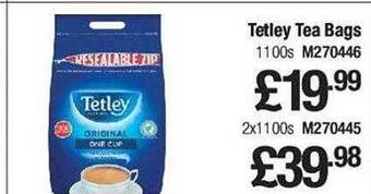 Makro Tetley tea bags offer