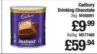 Makro Cadbury drinking chocolate offer