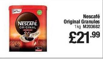 Makro Nescafé original granules offer