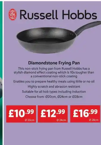 Lidl Russell hobbs diamondstone frying pan offer
