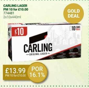 Bestway Carling lager offer