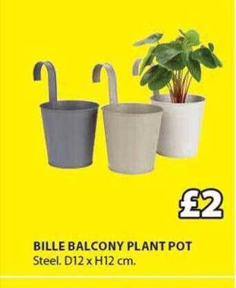 JYSK Bille balcony plant pot offer