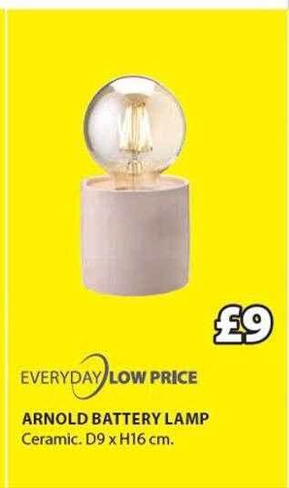 JYSK Arnold battery lamp offer